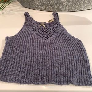 Gimmicks crop sweater tank. Size large